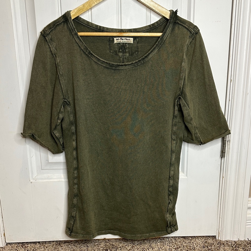 We The Free Olive Top